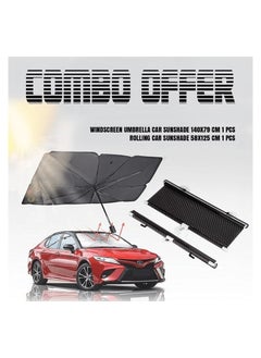 Combo Offer - Buy Car Windscreen Sunshade Umbrella  Parasol UV Protection 140X79 CM & AGC Car Sun Shade Heat Insulated Rolling Sunshade 58cm x 125cm - pzsku/Z52D90658EB80EBA600B0Z/45/_/1687937696/dc79e33d-92ff-4089-b56d-a7c95066f5c6