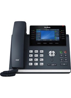 Yealink T46U IP Phone, 16 VoIP Accounts. 4.3-Inch Color Display. Dual USB 2.0, Dual-Port Gigabit Ethernet, 802.3af PoE, Power Adapter Not Included (SIP-T46U)