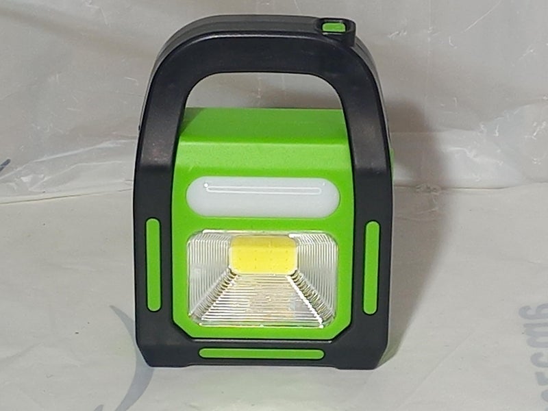 MAKY STORE Emergency Flashlight for Camping and Trips, Solar Powered and Electricity, USB Green by MAKY STORE Powered by External Batteries (Not Include Battery) - Image 1