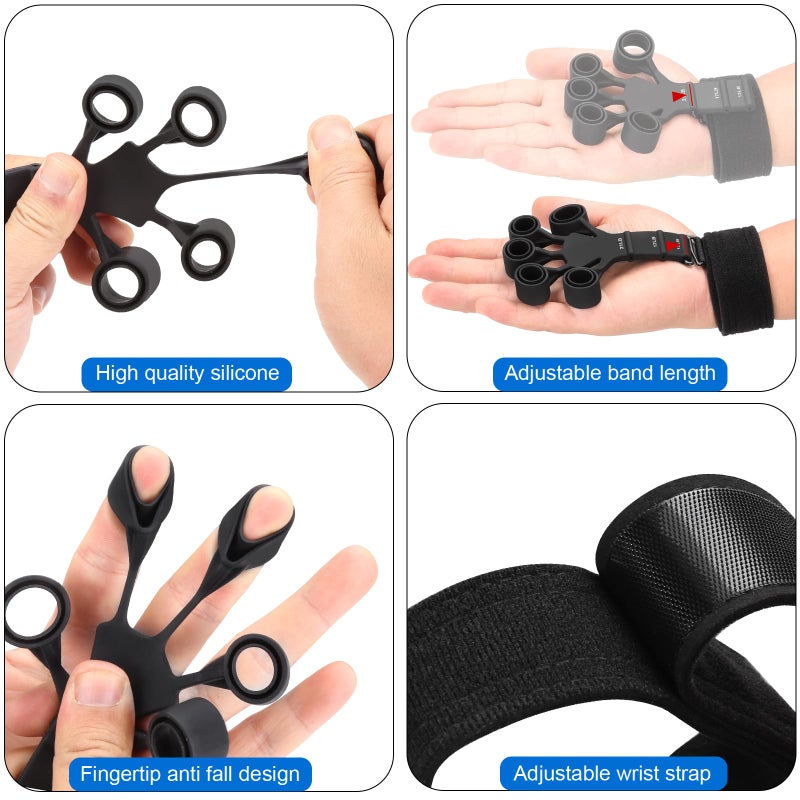 Btfsoul Grip Strength Trainer - Double-Sided Finger Exerciser and Hand Strengthener for Hand Therapy, Rock Climbing - Relieve Pain for Arthritis, Carpal Tunnel - Image 5