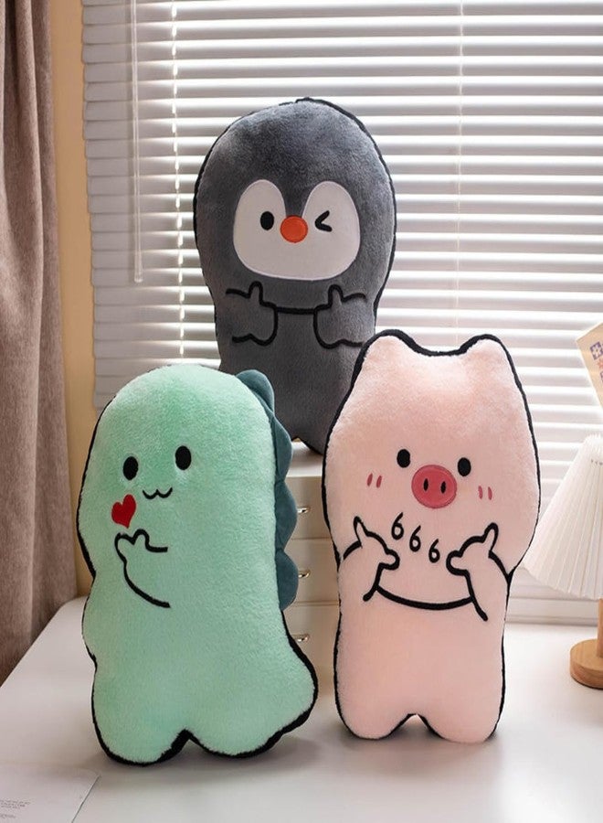 TechMax Solution Cute Girly Heart Chicken Plush Pillow Soft Kawaii Cushion Toy for Kids Gift Bedroom Decor - Image 3