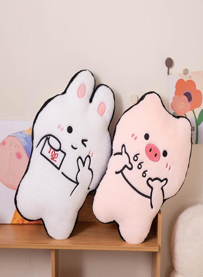 TechMax Solution Cute Girly Heart Chicken Plush Pillow Soft Kawaii Cushion Toy for Kids Gift Bedroom Decor - Image 4