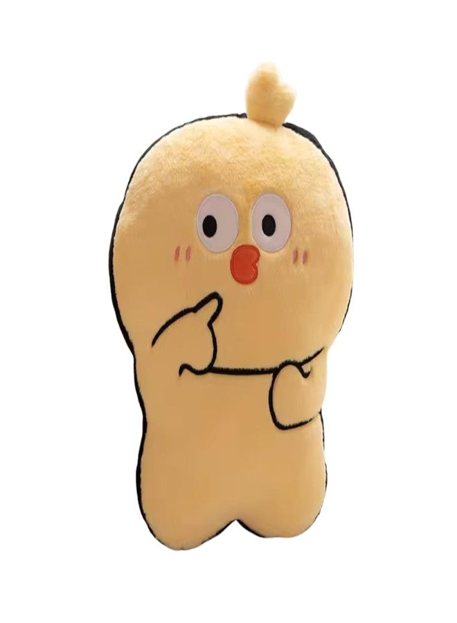 TechMax Solution Cute Girly Heart Chicken Plush Pillow Soft Kawaii Cushion Toy for Kids Gift Bedroom Decor - Image 1