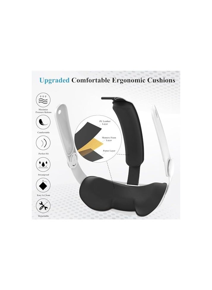 erorex Head Strap for  Quest 3, Elite Strap Replacement for Enhanced Comfort, Reduce Facial Pressure, Ergonomic Adjustable - Image 2