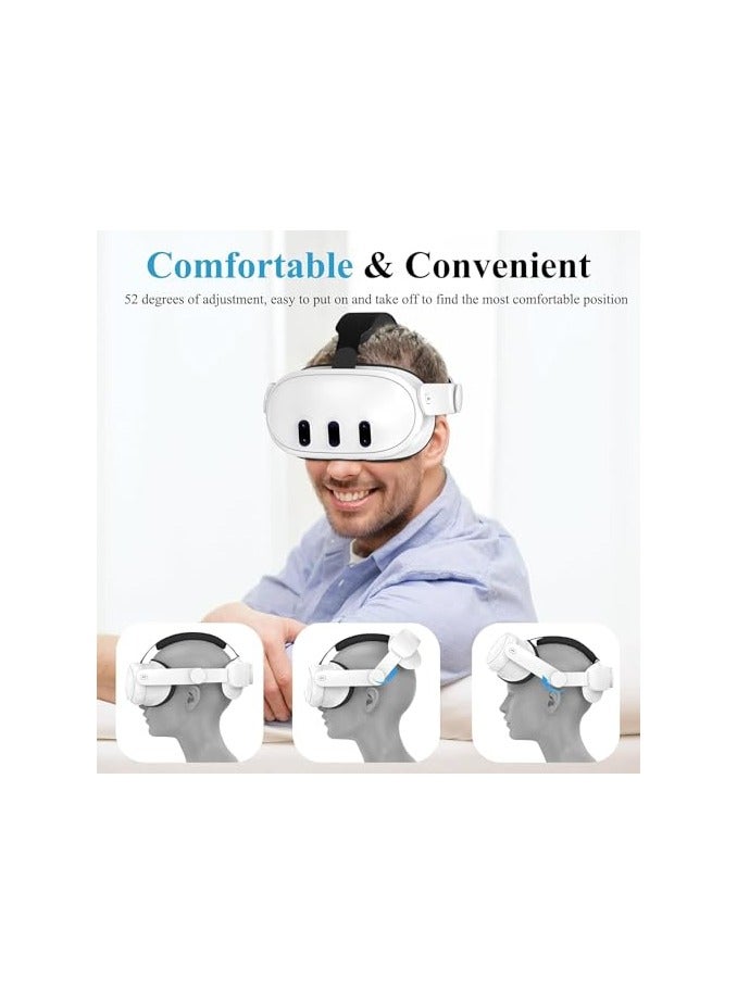 erorex Head Strap for  Quest 3, Elite Strap Replacement for Enhanced Comfort, Reduce Facial Pressure, Ergonomic Adjustable - Image 4