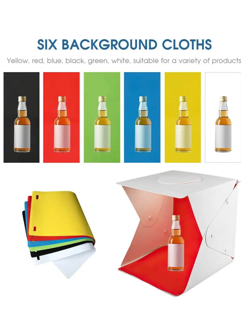 6 Background Folding Portable Photo Lighting Studio Shooting Tent Box 15*15  - Image 1