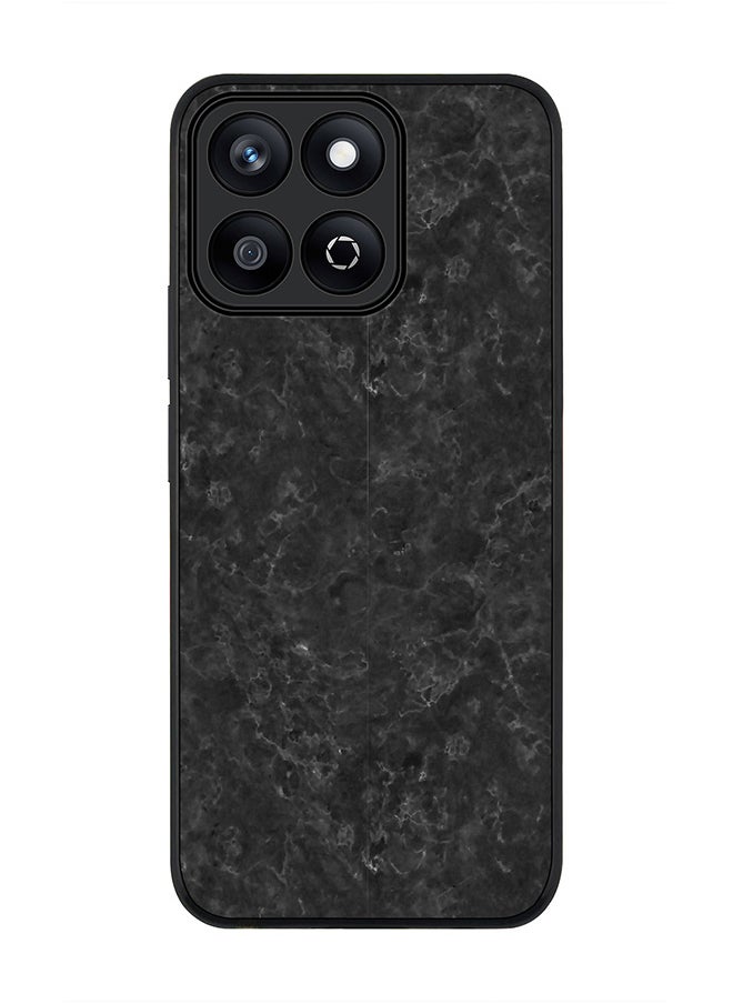 Stylizedd For Honor X7c 4G Case,Slim fit Camera Protection, Shockproof Thin Phone cover  - Marble Texture Black  - Image 1