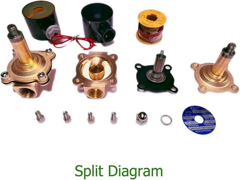 DN10 220V Electric Solenoid Valve Normally Closed For Water Oil Air 1Pcs - Image 4