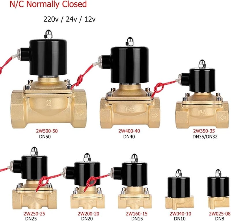DN10 220V Electric Solenoid Valve Normally Closed For Water Oil Air 1Pcs - Image 3