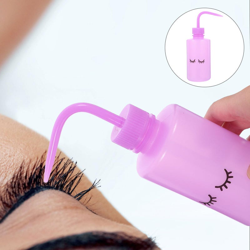 2Pcs 250ml Eyelash Extension Cleaning Wash Bottles With Curved Nozzle For Beauty Use - Image 5