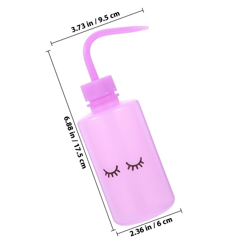 2Pcs 250ml Eyelash Extension Cleaning Wash Bottles With Curved Nozzle For Beauty Use - Image 3