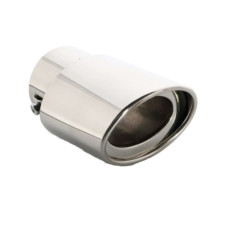 iHMeiju iHMeiju Stainless Steel Car Exhaust Tip, 2.5" to 3.3" Universal Straight Type Car Exhaust Pipe Modification Tail Throat Tail Pipe, Steel Exhaust Tips Chrome-Plated Finish Tailpipe. (Silver) - Image 1