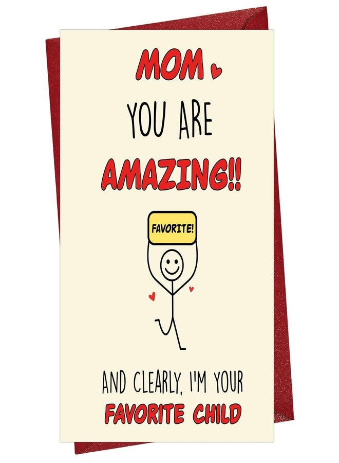 Cheerin Funny Mothers Day Card for Mom - Hilarious Birthday Card for Mom – Happy Mother's Day Card for Mum – Heartfelt Gift for Mother, Stepmom, or Grandma from Daughter or Son - Image 1