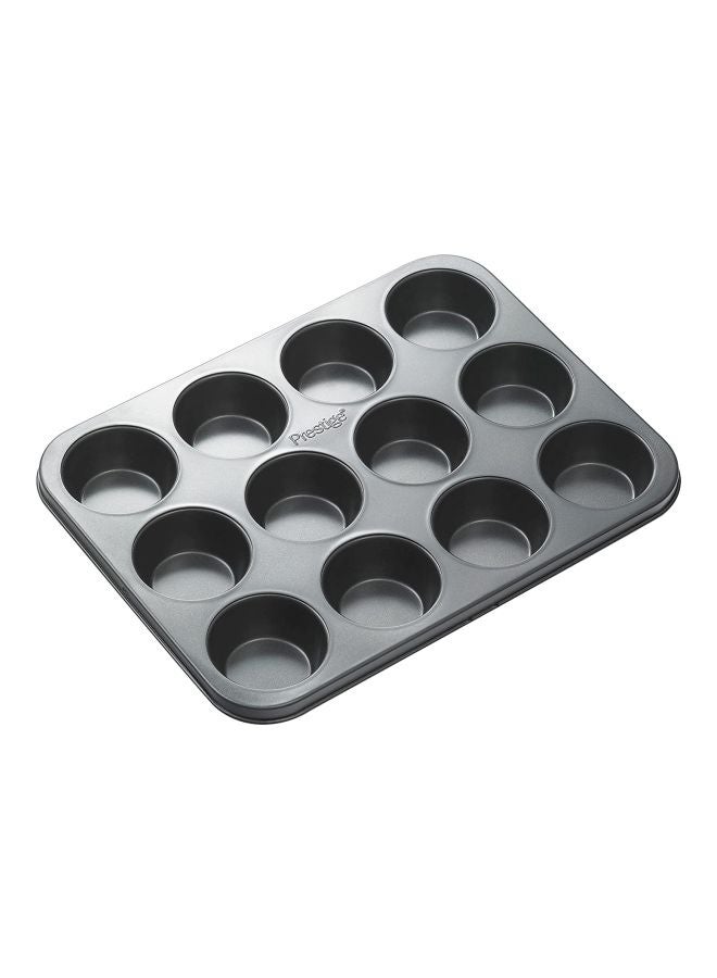 Prestige 12-Cup Muffin Pan And Oven Tray Set 38x3.5x30.5cm, Pancake Mould Chrome 41x4x28cm - Image 3