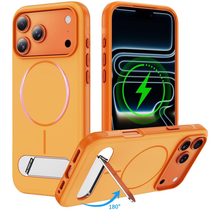 PC MagSafe Case for iPhone XS Max with Drop Protection and Kickstand plus Shockproof plus Strong Magnetic plus Skin Feel in Green - ModaStar - Image 2