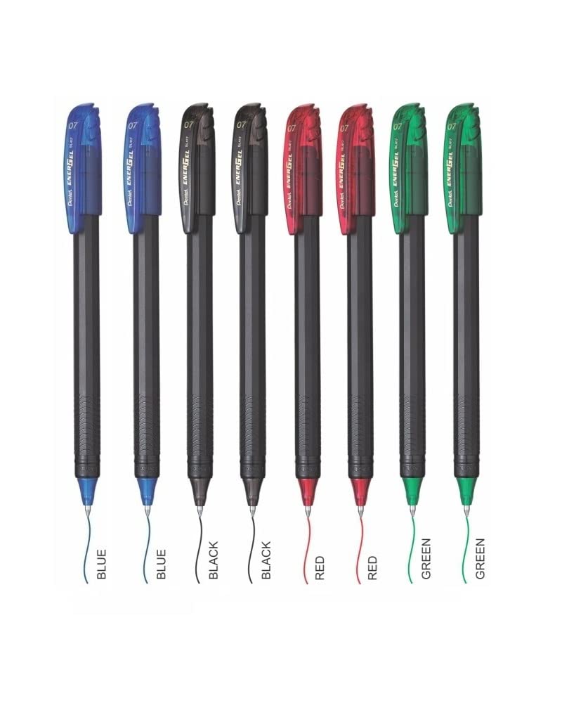 Pentel EnerGel 0.7mm Metal Tip Roller Gel Pen with Free Pen By DTL Company™ (Multicolor) - Image 1