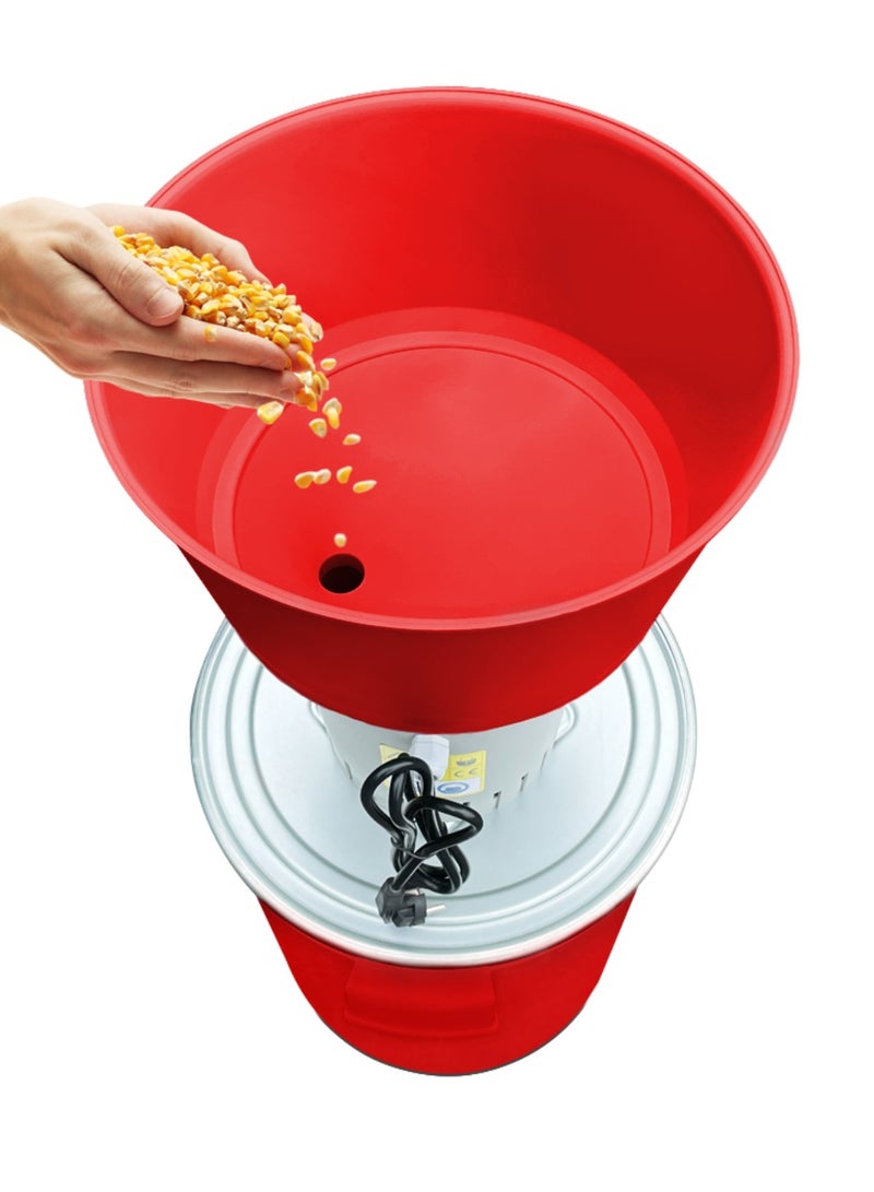 ARTC Multifunction Electric Mill Grinder & Feed Crusher – 25kg Capacity Grain Mill for Cereals, Rice, Corn, Rye, Oats, Barley & Animal Feed | Adjustable Grinding Grades, Collection Bucket & Multiple Colours (Red) - Image 2