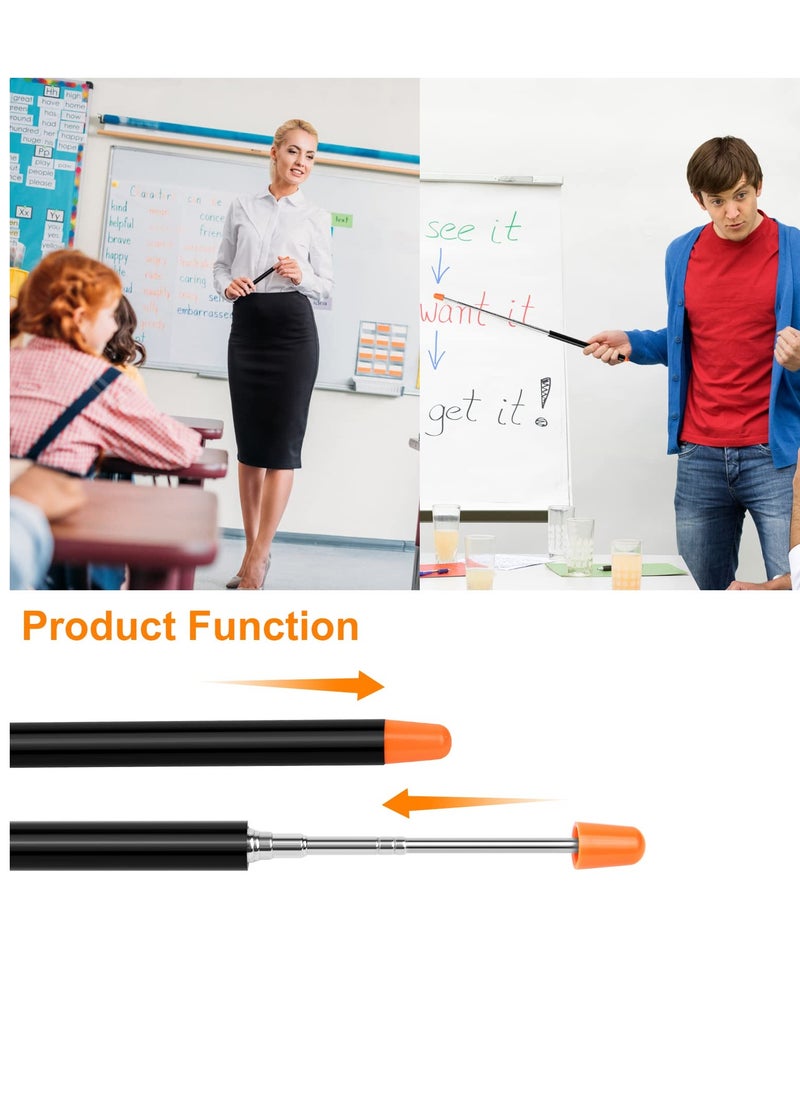 SYOSI - Teachers Pointer, Retractable Pointer Stick, Handheld Pointer Stick, Teacher Pointer Stick, Telescoping Teachers Pointer, for Presentations Teaching, Lectures and Seminars Office - Image 1