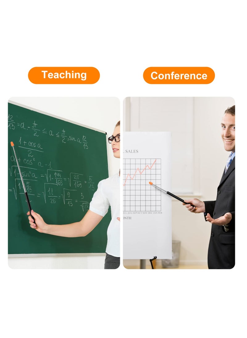 SYOSI - Teachers Pointer, Retractable Pointer Stick, Handheld Pointer Stick, Teacher Pointer Stick, Telescoping Teachers Pointer, for Presentations Teaching, Lectures and Seminars Office - Image 1