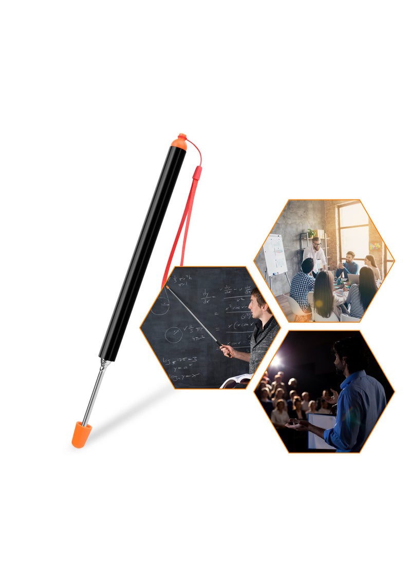 SYOSI - Teachers Pointer, Retractable Pointer Stick, Handheld Pointer Stick, Teacher Pointer Stick, Telescoping Teachers Pointer, for Presentations Teaching, Lectures and Seminars Office - Image 1