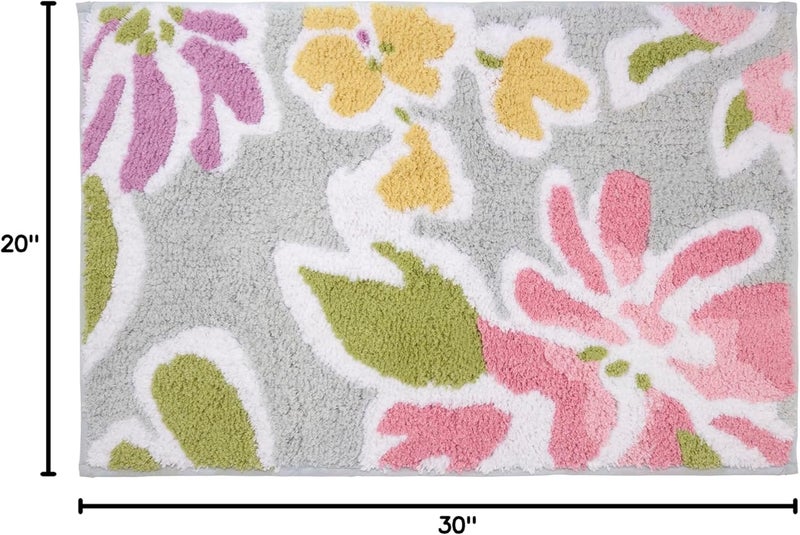 IZOD - Bath Rug, Floral Bathroom Decor, Dorm Room Essentials (Catalina Collection, 20" x 30") - Image 5