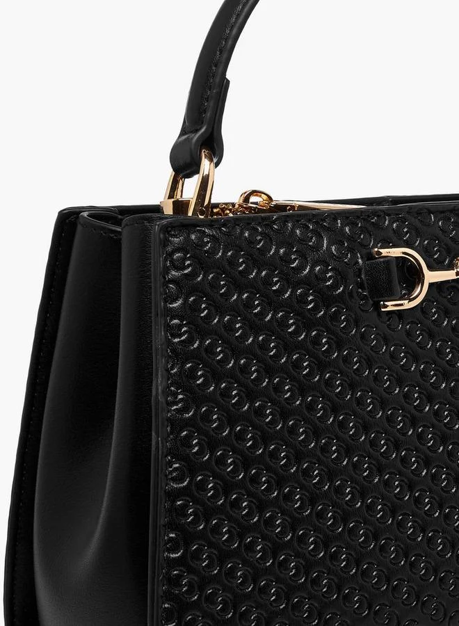 سيليست حقيبة يد مطرزة بحروف اسم مع مقبض