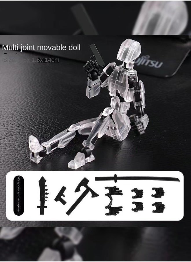 Haidue - 11Pcs 3D Printed Doll Toy Dummy Doll, Movable Joints Can Be DIY Assemble - Image 1