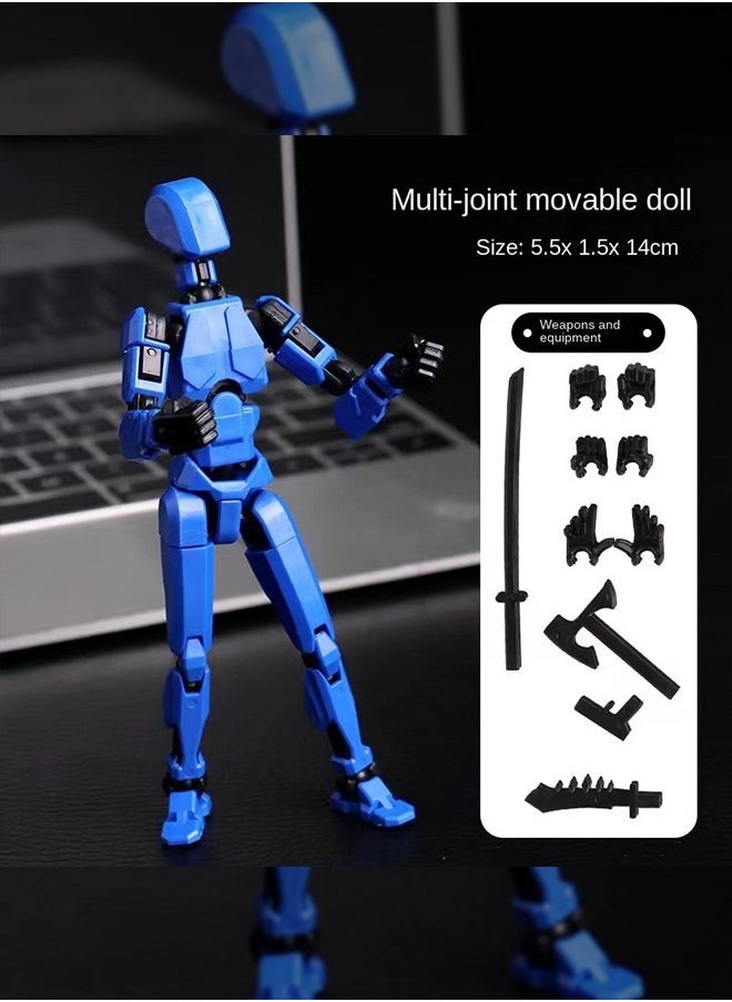 Haidue - 11Pcs 3D Printed Doll Toy Dummy Doll, Movable Joints Can Be DIY Assemble - Image 1