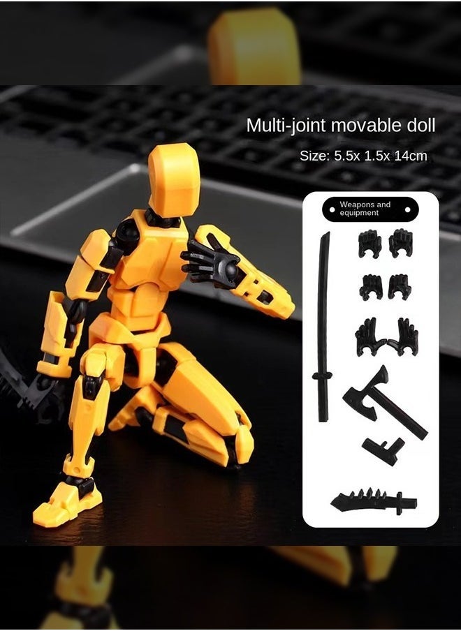 Haidue - 11Pcs 3D Printed Doll Toy Dummy Doll, Movable Joints Can Be DIY Assemble - Image 1