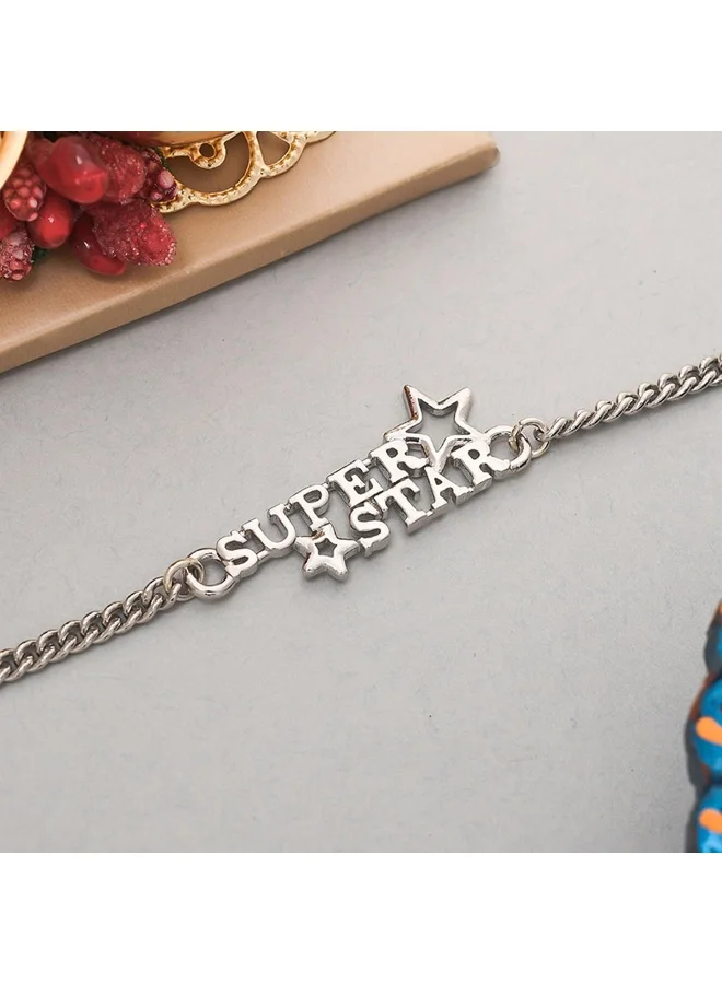 VOYLLA Link Chain Super Star Rakhi Bracelet