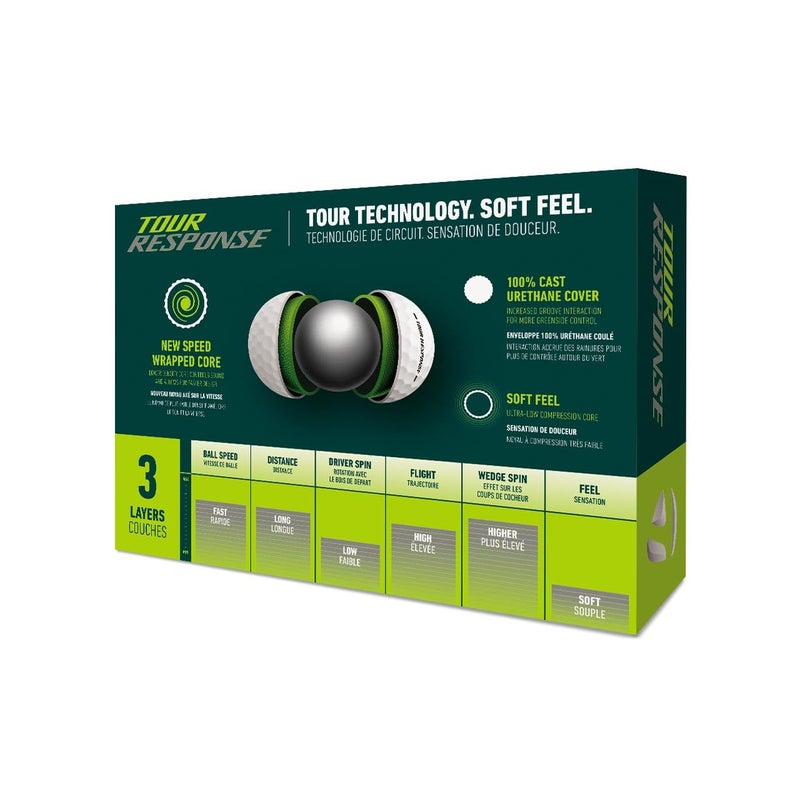 TaylorMade Golf 2025 Tour Response Ball White One Dozen - Image 2