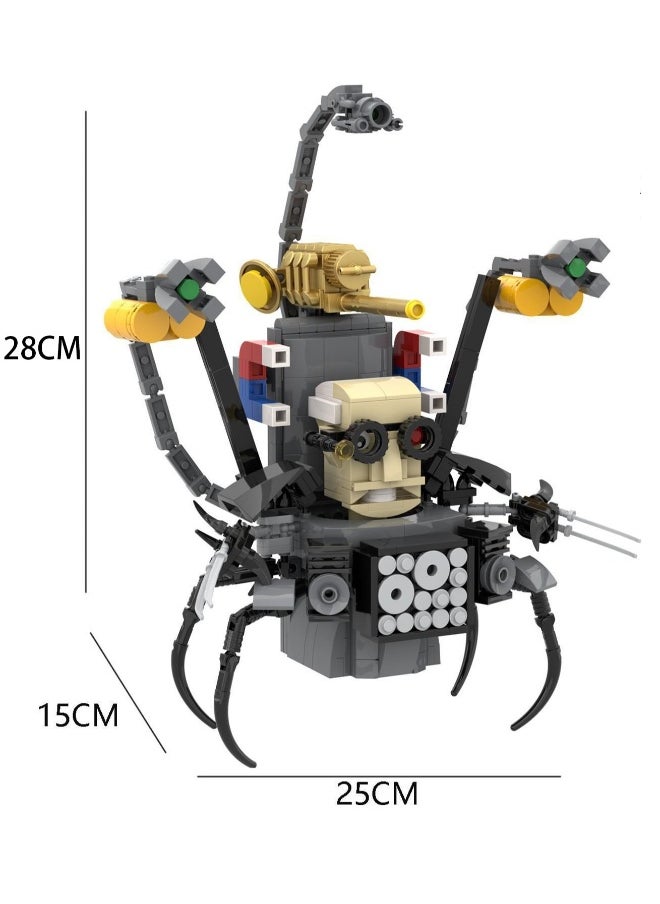 Children's Self-assembly Small Particle Toy Building Blocks To Strengthen The Toilet Doctor Model  - Image 2