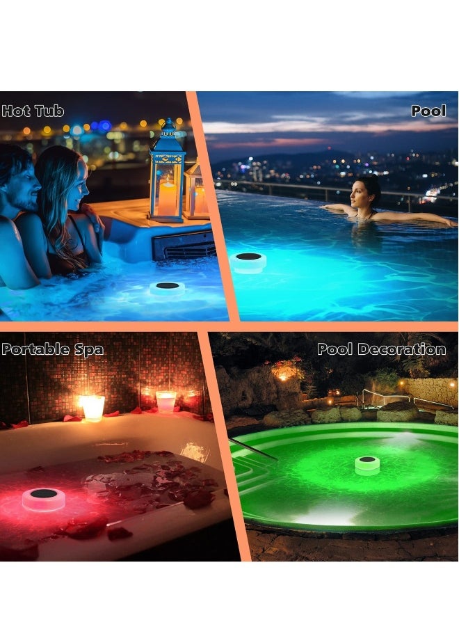 ماركة غير محددة أضواء مسبح شمسية عائمة RGB مع صندوق تعقيم، أضواء LED مقاومة للماء لمسبح، حوض استحمام ساخن، بركة، وزينة حفلات  - Image 5
