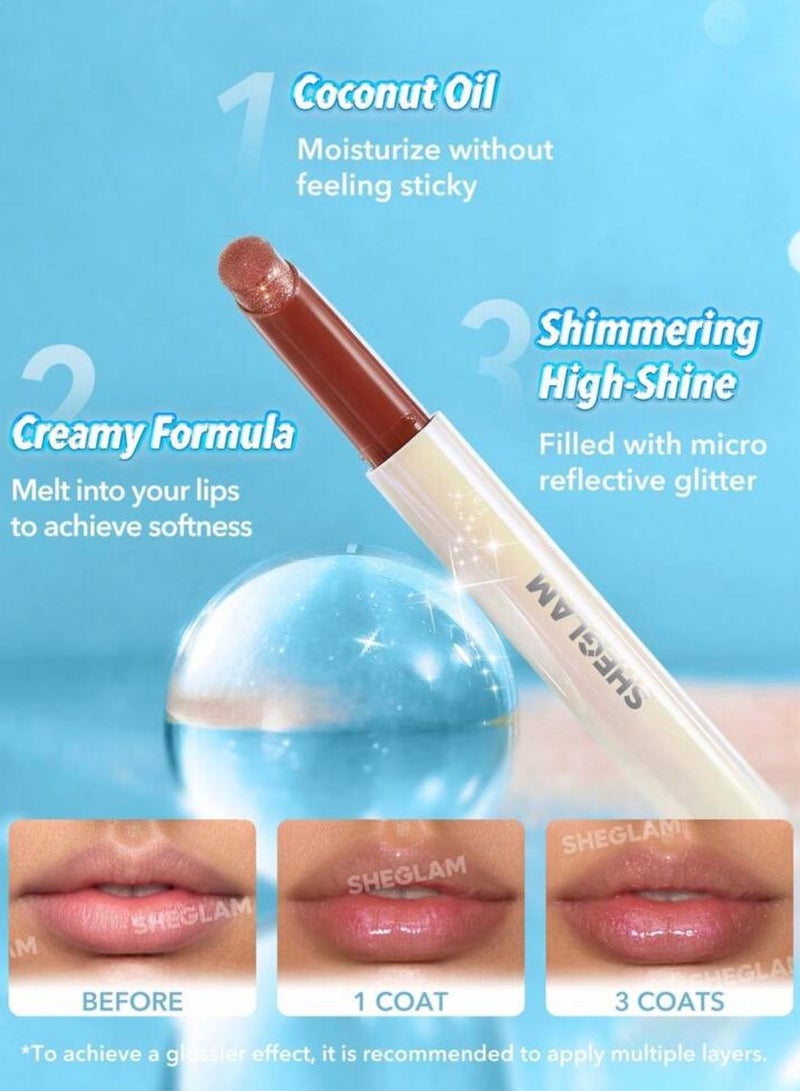 SHEGLAM Pout-Perfect Shimmer Lip Plumper-Violet Fizz Violet Fizz - Image 4