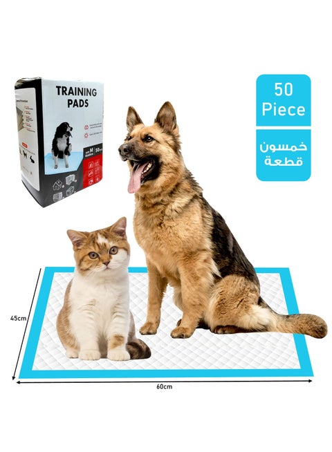 50 Pcs Training Puppy Pads 5 layers Dog Pee Pads Super Soft Medium 45×60 cm