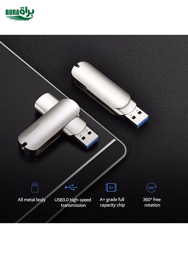 BURAQ Teclast Leishen Plus Series USB3.0 Twister Flash Drive, Memory:128GB(Silver)  - Image 4