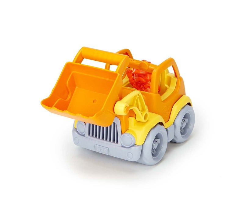 Green Toys Scooper Construction Truck, Yellow/Orange - Image 4