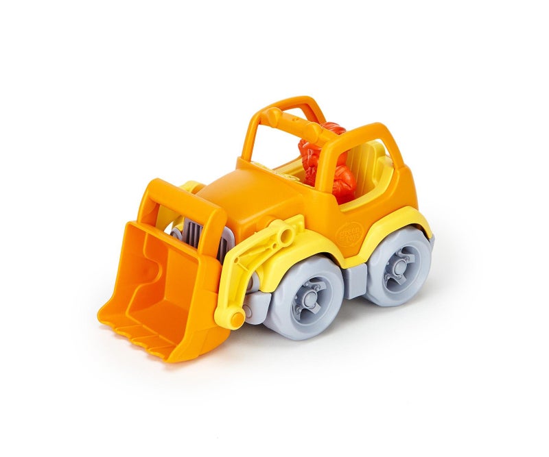 Green Toys Scooper Construction Truck, Yellow/Orange - Image 1