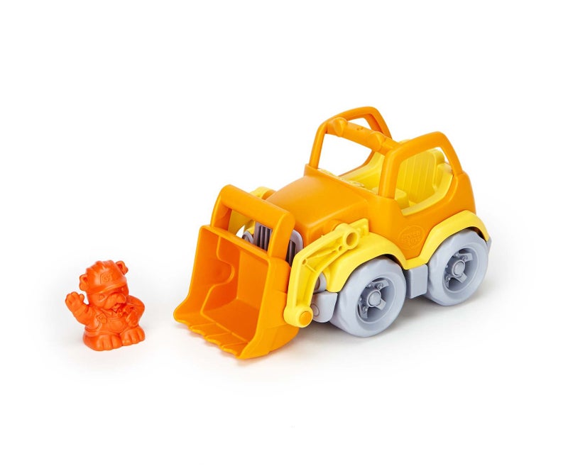 Green Toys Scooper Construction Truck, Yellow/Orange - Image 3