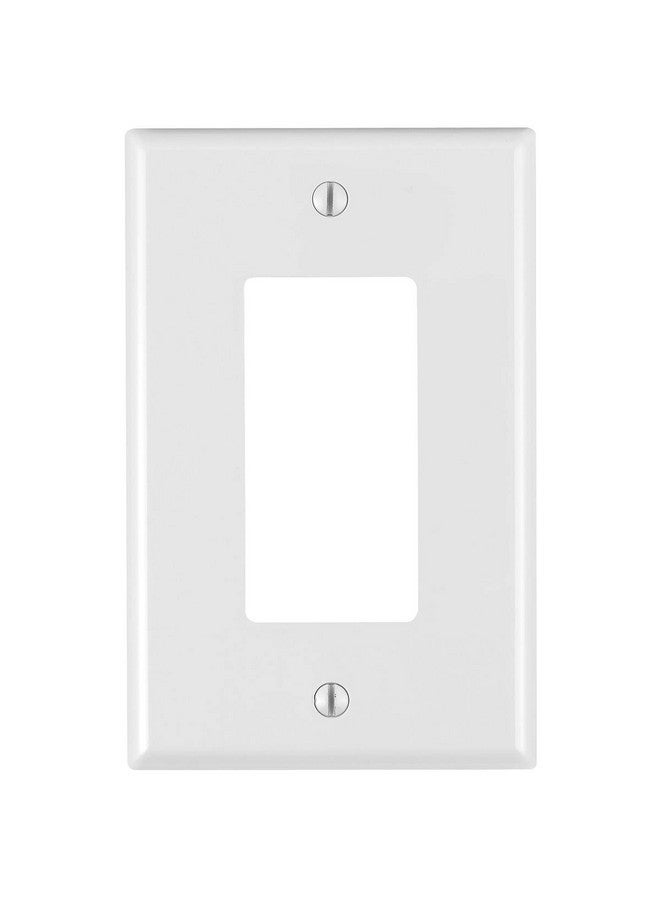 Leviton PJ26-WM 1-Gang Decora/GFCI Decora Wallplate, White, 10-Pack - Image 3