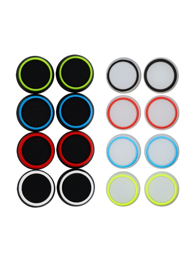 Ps5/ps4/xbox360/XBOX ONE Luminous Cap Non-slip Rocker Key Cap 3D Non-slip Rocker Key Cap Multicolor-Product Color:Black Background Red - Image 2
