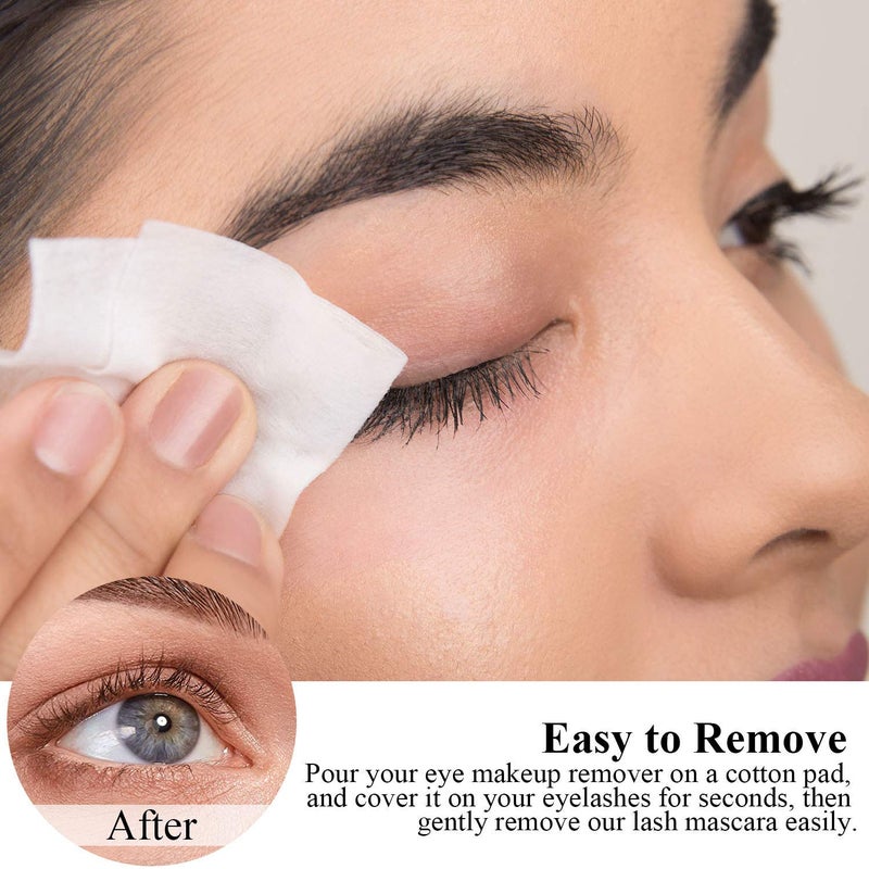 SKINOSM عبوة 2 من ماسكارا سوداء تعطي حجمًا وطولًا يدوم طوال اليوم، ماسكارا ألياف حرير 4D، ماسكارا مقاومة للماء تطيل الرموش بدون تكتل، بدون تلطيخ وسهلة الإزالة - Image 5