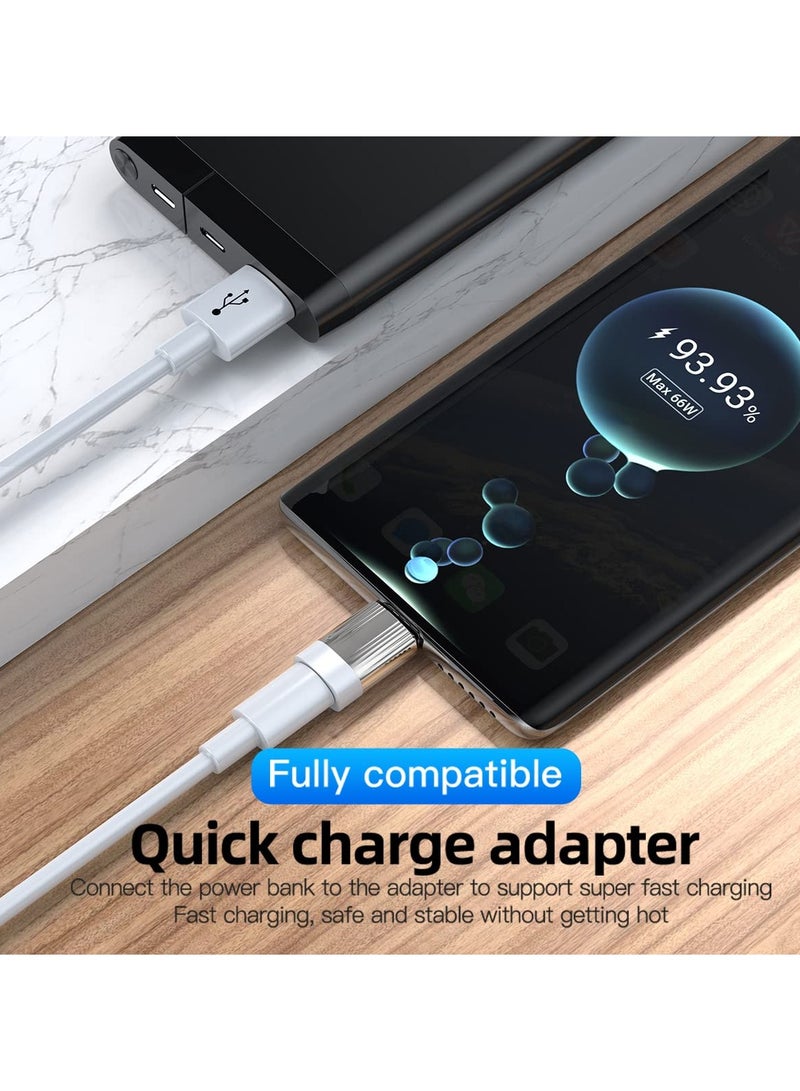 KASTWAVE 2 Pack USB C Magnetic Adapter USB PD 120W Quick Charge 480Mb/s Data Transfer USB-C Mobile Phone Type C Connector Compatible with Mobile Phone Laptops Tablets and Notebook Computers - Image 2