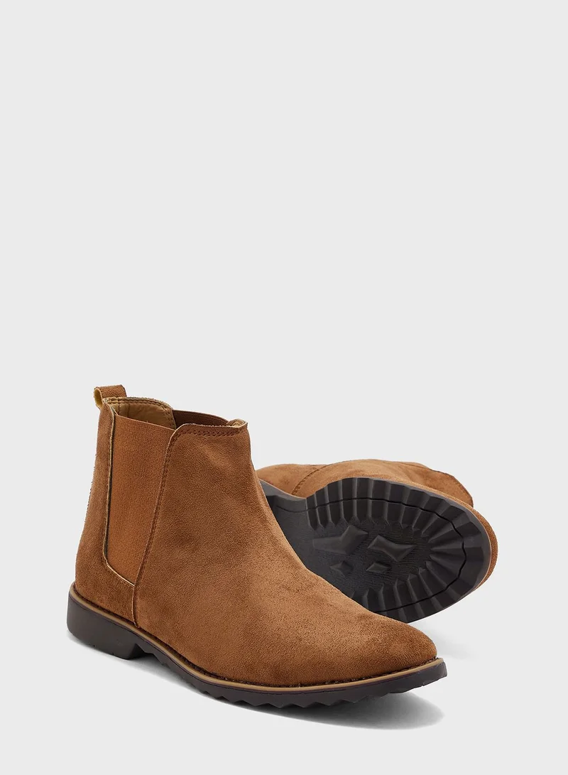 Robert Wood Casual Chelsea Boots