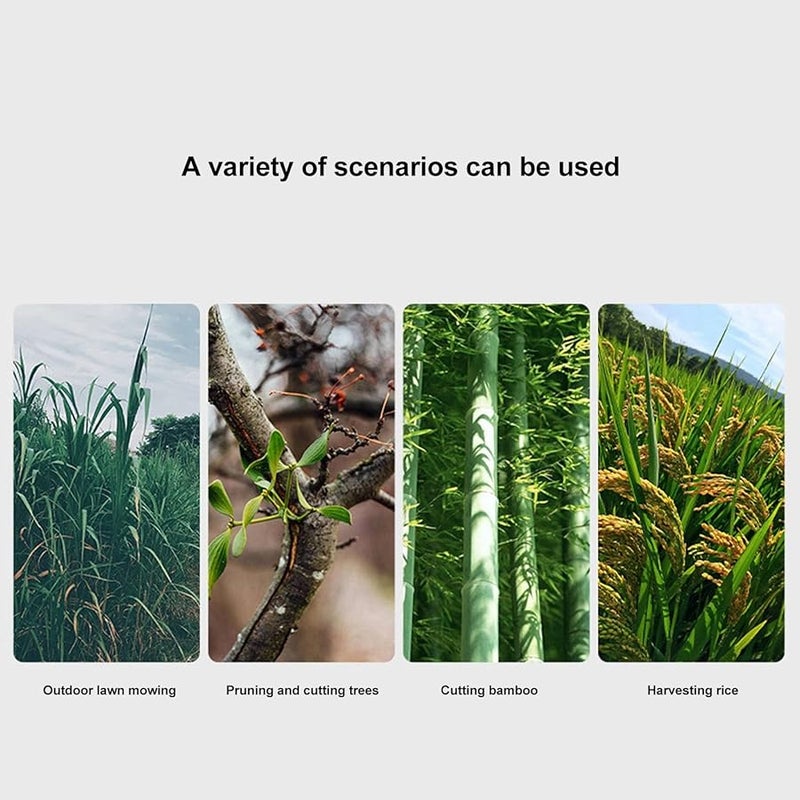 High Manganese Steel Double Scythe with Wooden Stick for Gardening Weeding Trimming and Pruning - Image 3