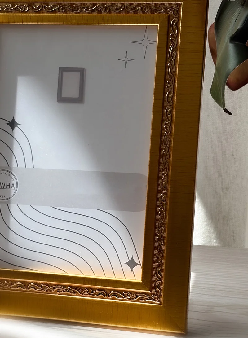 LOWHA Ornate Tabletop Picture Photo Frame with MDF Backing Includes Built-in Stand and Acrylic Front