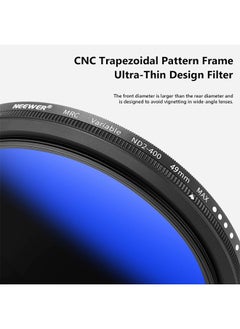Neewer NEEWER Variable ND Filter 49 mm ND2-ND400 (1-9 Stops), Neutral Density Filter, Multi-Layer Coating, Water and Scratch Resistant  - Image 3