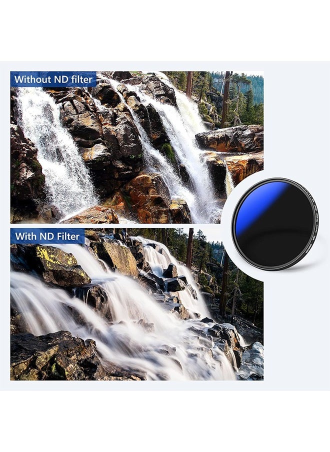 Neewer - NEEWER Variable ND Filter 49 mm ND2-ND400 (1-9 Stops), Neutral Density Filter, Multi-Layer Coating, Water and Scratch Resistant - Image 1