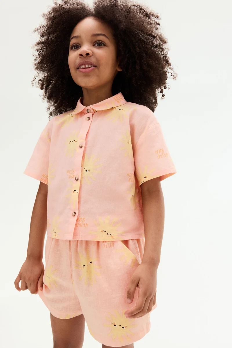 H&M Linen-blend shorts