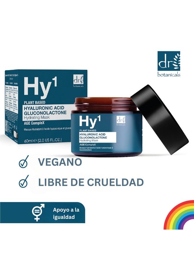 DR BOTANICALS Hyaluronic Acid & Gluconolactone Hydrating Antiaging Facial Mask Reduce Wrinkles Renew Gentle Exfoliate And Revitalize Skin With Nourishing Hyaluronic Acid Mask - Image 5